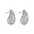 BRINCO VIRGULA NIQUEL COM ZIRCONIA CRISTAL - Imagem 1