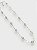 COLAR 1V. NO FIO NIQUEL COM CRISTAIS FURTACOR E OVAL BLACK DIAMONT - Imagem 1