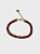 Pulseira de zircônia baguete fúcsia com banho dourado - Imagem 1