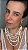 Colar 6v. de resina palito off white e bolas abs dourado - Imagem 2