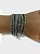 Pulseira de corrente niquel e strass de metro black diamont - Imagem 2