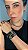 Colar aro ondulado grafite com strass cristal, black diamont e jet hematite - Imagem 2