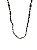 Colar 1v. de minicristais preto, prata, black diamont e pedra jet hematite - Imagem 1