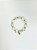 Pulseira 1v. de pérola achatada e cristal pequeno dourado - Imagem 1