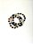 Pulseira 3v. de cristais coloridos - Imagem 1