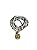 Pulseira 5v. de cristais cinza com medalha de fenix - Imagem 1