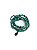 Pulseira 5v. de cristais verdes, abs grafite e niquel com gota de cristal preto - Imagem 1