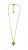 Colar 1v. corr fina dourada com pingente estrela de zirconia - Imagem 1