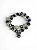 Pulseira 2v. de cristais off white e grafite - Imagem 1