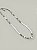Colar 1v.comprido de cristais brancos e transparente com ABS o. velho - Imagem 2