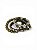 Pulseira 4v. de strass cristal ABS o. velho e cristal transparente furtacor - Imagem 2