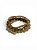Pulseira 3v. de cristais lt colorad e strass smoket topaz e lt colorad - Imagem 1