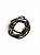 Pulseira 5v. de abs o. velho e cristais roxo, verde e nude - Imagem 1
