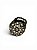 Anel o. velho com flor de strass lt peach e black diamont - Imagem 1