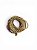 Pulseira 9v. de missangas bege e canutilhos bronze - Imagem 1