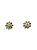 Brinco flor dourada com strass lt safire - Imagem 1
