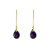 BRINCO RETO - AMETISTA - Imagem 1