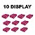 10 DISPLAY DROPS FREEGELLS MORANGO CHOCOLATE 12 X 27,5G 331G RICLAN - Imagem 1