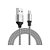 Cabo Micro USB Elg, Blindagem em Inox 2.4A, 1 metro, Prata - INX510SL - Imagem 2