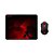 Kit Gamer Redragon, Mouse Centrophorus, 3200dpi, com Mousepad Speed, Preto e Vermelho - M601-BA - Imagem 1