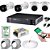 Kit de Câmeras Intelbras, 2 Câmeras VHC 1120 B + 2 VHC 1120 D + Protetores + DVR MHDX 1104 + 500GB HD Green + Acessórios - Imagem 1