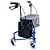 Andador Idoso 3 Rodas, Dobrável Freio E Cesto Suporta 100 Kg - Imagem 1