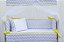 Kit Enxoval Mini Berço Chevron Amarelo 08 peças - Imagem 1