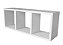 Nicho Triplo Retangular Branco 85x24x22cm - Imagem 3