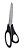 Kit 05 Tesoura Aço Inox Multiuso Profisional 8 1/2 Polegadas ou 21,5cm Corneta - Imagem 1