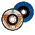 Disco Flap Zirconado 4 1/2 x 7/8" Gr40 de Alto Rendimento no Desbaste de Superfícies Metálicas - Imagem 3