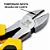 Kit 03 Alicates sendo 01 Alicate Universal de 8"/01 Alicate Corte Diagonal 6"/01 Alicate Bico Meia Cana - Imagem 8