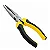 Kit 06 Alicate de Bico Meia Cana 6" Forjado em Aço 1045 Polido e Cabo Isolado e Emborrachado Melfi - Imagem 2