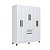 Guarda-Roupa Laguna 1,80 7 Portas 1 Gaveta Canela/Off White - Imagem 1