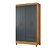 Guarda-Roupa Chile 1,80 cm 4 Portas 2 Gavetas Freijó/Cinza - Imagem 1