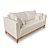 Kit Sofá 3 Lugares e 2 Poltronas Beny Viena Com Almofadas Decorativa Linho - Imagem 2