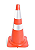CONE FLEXIVEL LARANJA - 75CM - REFLETIVO - Imagem 1