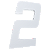 NUMERO 130MM BRANCO - 2 - METALMIDIA - Imagem 1