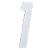 NUMERO 130MM BRANCO - 1 - METALMIDIA - Imagem 1