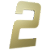 NUMERO 130MM OURO ESCOVADO - 2 - METALMIDIA - Imagem 1