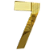 NUMERO 130MM OURO ESPELHADO - 7 - METALMIDIA - Imagem 1