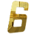 NUMERO 130MM OURO ESPELHADO - 6 - METALMIDIA - Imagem 1