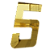 NUMERO 130MM OURO ESPELHADO - 5 - METALMIDIA - Imagem 1