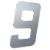 NUMERO 130MM PRATA ESCOVADO - 9 - METALMIDIA - Imagem 1