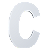 LETRA 127MM BRANCO - C - METALMIDIA - Imagem 1