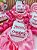 Scrunchie Outubro Rosa com Pulseira de Pérolas - 10 unidades - Imagem 2