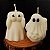 Kit 2 Velas Fantasmas - Decorativas Sem Aroma | Coleção Happy Halloween - Imagem 4