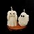 Kit 2 Velas Fantasmas - Decorativas Sem Aroma | Coleção Happy Halloween - Imagem 1