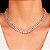 Choker Riviera Dupla Cristal Ródio Branco - Imagem 2