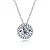 Colar Round Moissanite 0.49ct - Imagem 1