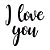 TRANSFER p/ balão LETTERING "I LOVE YOU" PRETO - Imagem 1